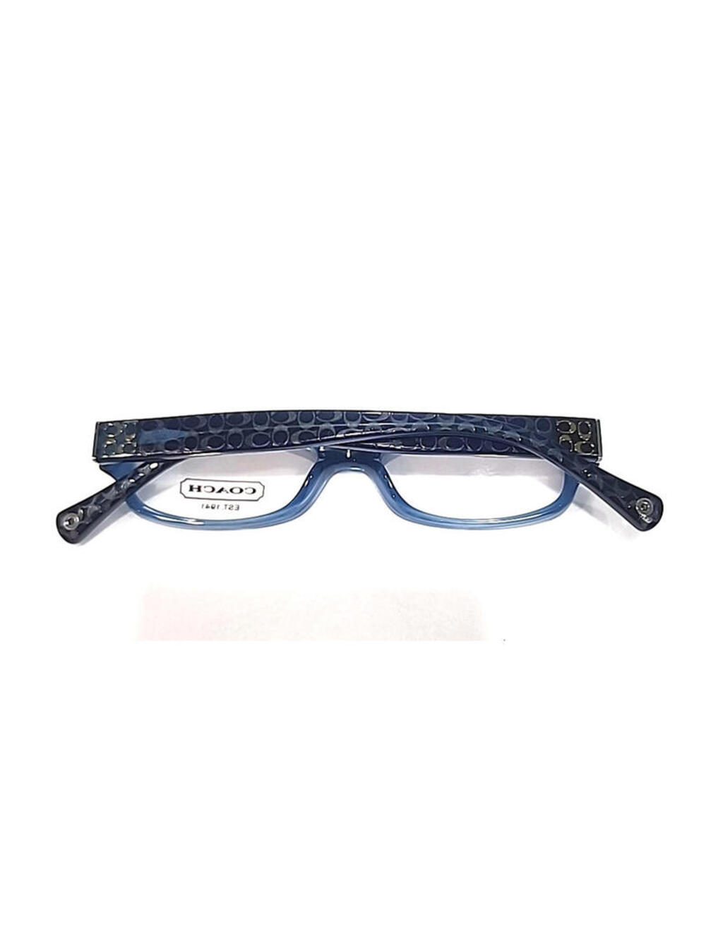 Coach HC6001 Emily 5056 Small Blue Rectangle Eyeglasses Frame 48-15 135 New - Picture 4 of 7